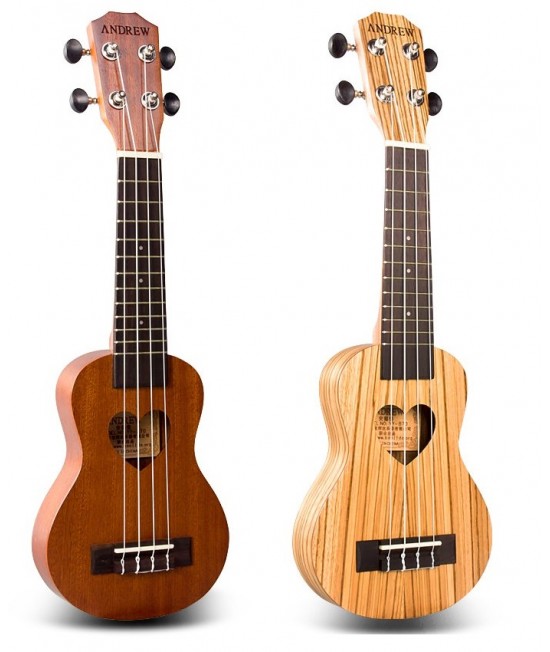 ANDREW 17吋 心型 mini ukulele ANDREW 17吋 心型 mini ukulele